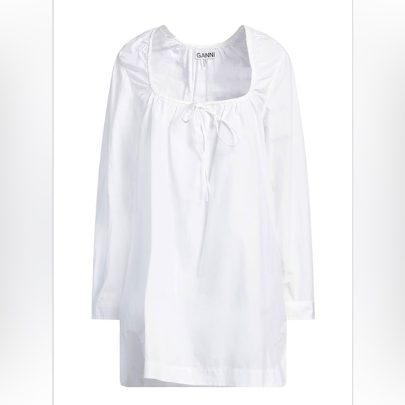 Ganni Dresses & Skirts - NEW NWT Ganni White Square Neck Mini Dress